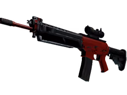 SG 553 | Candy Apple (Well-Worn)